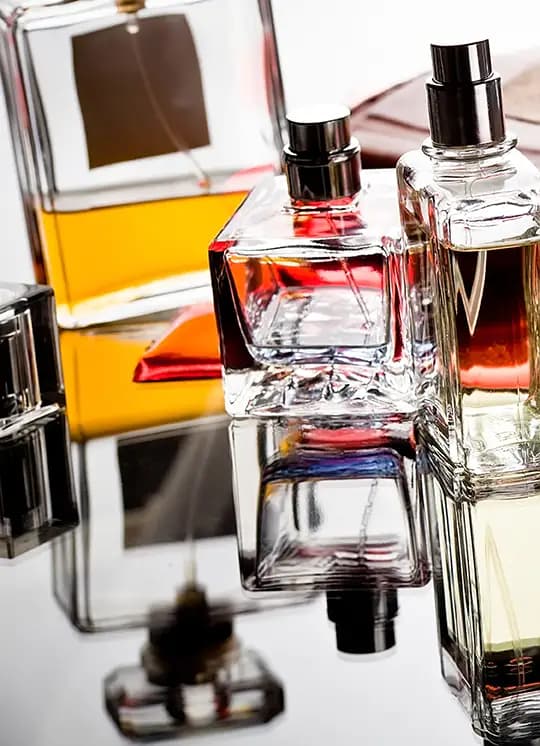 Multiple brand name perfumes together